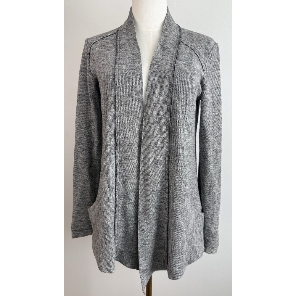 Kuhl Women's Nova Wrap Women's Small Open Cardigan Sweater Wool Blend‎ Gray